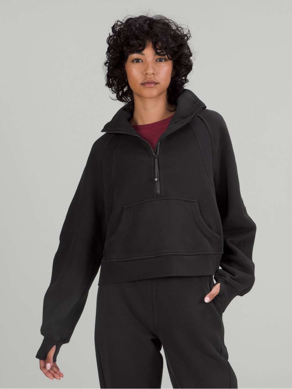 Lululemon Scuba Oversized Funnel Neck Shirt
Black